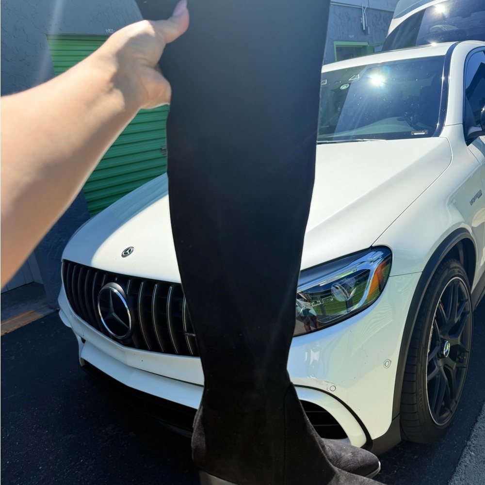Marc Fisher Black Suede Boots